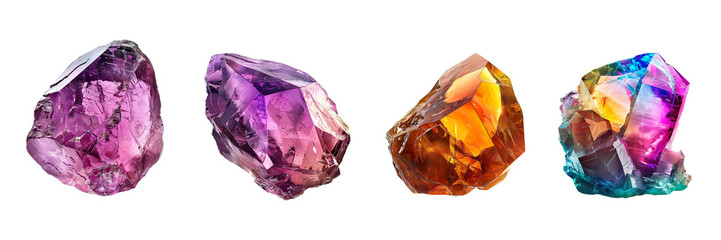 Gemstone isolated on a transparent background 