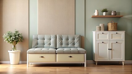 Interior of modern living room with sofa