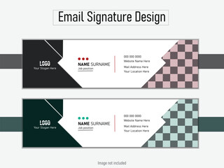 Stylish email signature design 