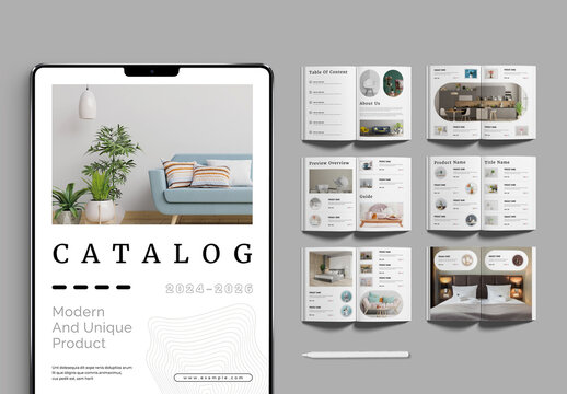 Product Catalog Layout Template