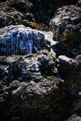 Salt Deposits on Coastal Rocks