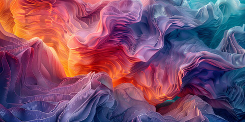 a visual odyssey through a hyper-realistic 3D render of an abstract pattern