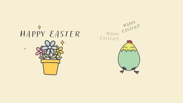 Easter Bunny Celebration Spring Flowers Title Intro Pack