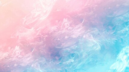 Colorful Soft Pink to Blue Pastel Gradient Transition Abstract Background. AI generated image