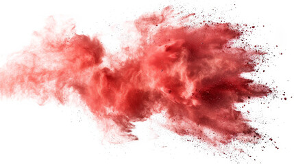 red chalk powder explosion