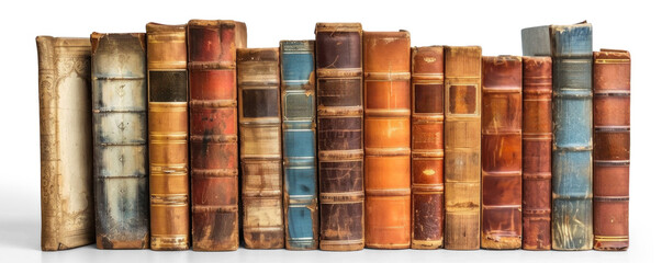old books isolated with transparent shadow, resource PNG