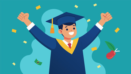 A young adult graduates from college eager to start their career without the burden of student loan debt and the freedom to pursue their