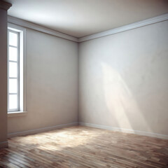 Obraz premium 3d background room. Light illustration for design.