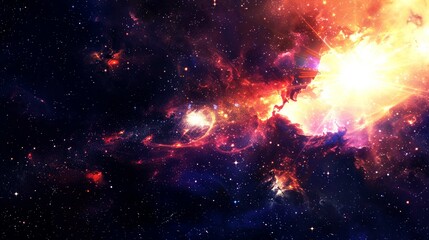 Fototapeta premium galaxies, field star, nebula, space background suitable for digital and print