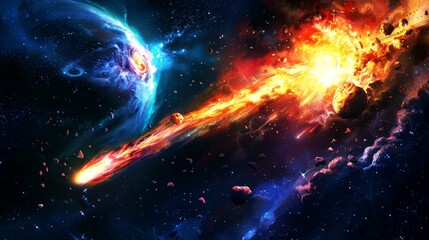 galaxies, field star, nebula, space background suitable for digital and print