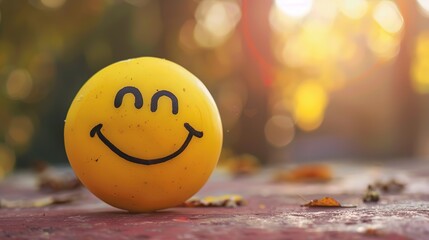 Colored balloons with drawn smiley emoticons, International Day of Happiness