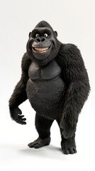 Naklejka premium Ape gorilla hd wallpaper background