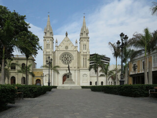 Plaza Francia. Centro histórico de Lima, Perú.