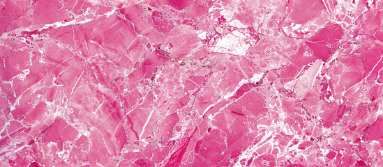 Vibrant cerise pink marble texture with bold pink and white veins, perfect for a lively and playful background