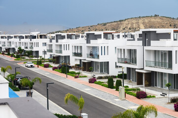 Modern multi family houses with white duplexes in northern cyprus 5