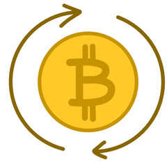Cryptocurrency Icon Sticker 