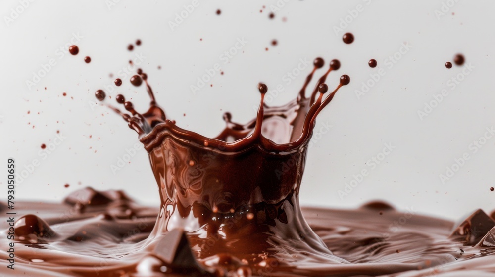 Poster a splash of chocolate is shown in the image