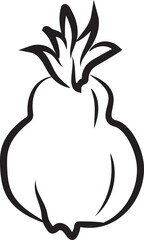 Hand-drawn pumpkin icon