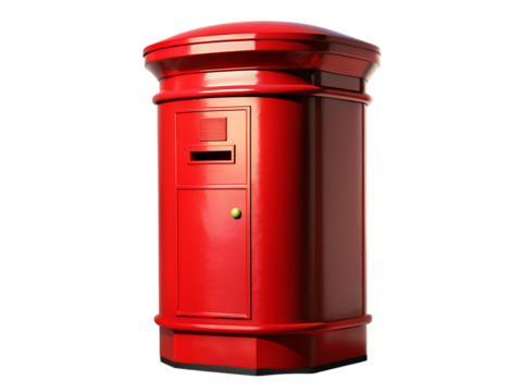 Red post box