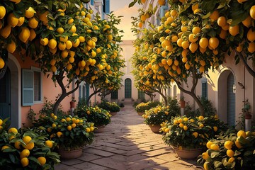 yellow lemon on the street