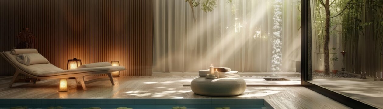 A serene setting that evokes feelings of comfort and relaxation