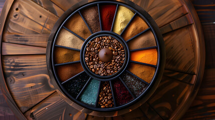 Coffee flavor wheel