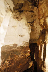 Zinzulusa cave on the Salento coast between Castro and Santa Cesarea Terme, one of the most famous...