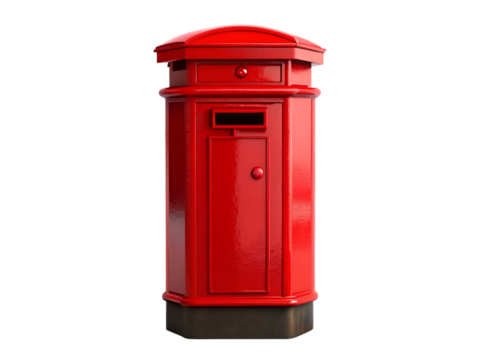 Red post box