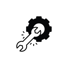 Gear icon design with white background stock illustration