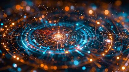 Hypnotic Astrology Chart With Cosmic