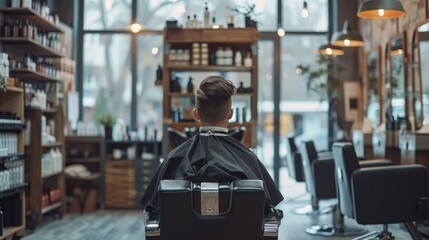 Men's hairdresser In a modern shop