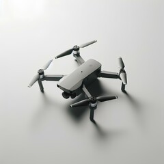 Advanced Drone Technology: A Sleek, High-Performance Quadcopter Isolated on a Clean Background. Perfect for tech enthusiasts, this image captures the essence of modern innovation and aerial excellence