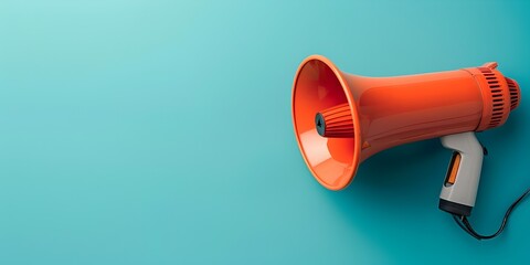Megaphone with Copy Space for Strategic Communication Planning in Nonprofit Organizations