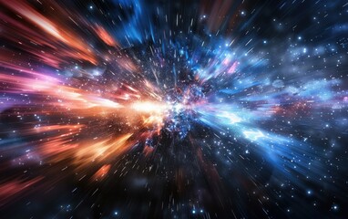 Expansive Cosmic Explosion - obrazy, fototapety, plakaty
