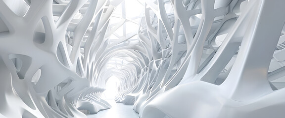 Futuristic Whiteout: Clean and Modern Backgrounds for Tomorrow, White Horizon: Sleek and Futuristic...