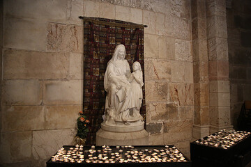The statue of Saint Anne in the church of the same name, Jerusalem