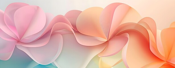 pastel flower petals abstract pattern
