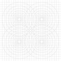 grid (lattice + four circle 1)