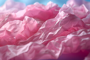 Close-up of Pink Crumpled Paper,
A vibrant floral oasis in shades of peach and pink