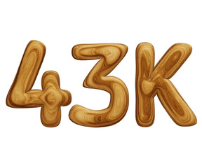 Wooden 43k for followers and subscribers celebration