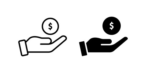 Save Money Icon Set. for mobile concept and web design. vector illustration