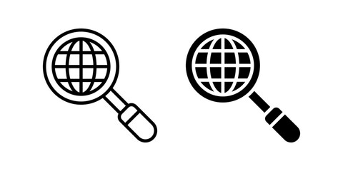 Search Icon Set. for mobile concept and web design. vector illustration