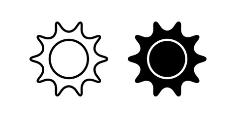 Sun Icon Set. for mobile concept and web design. vector illustration