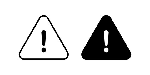 Warning Icon Set. for mobile concept and web design. vector illustration
