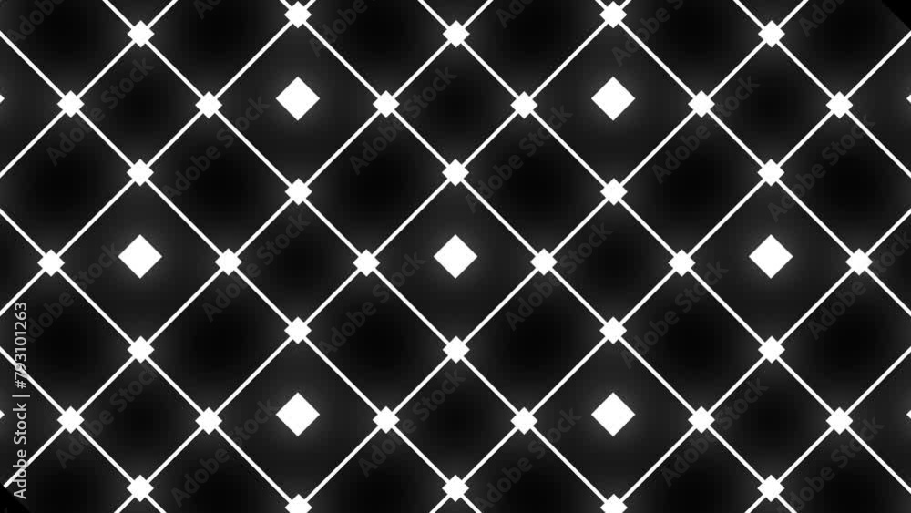 Poster seamlessly looping abstract background animation of particles moving up