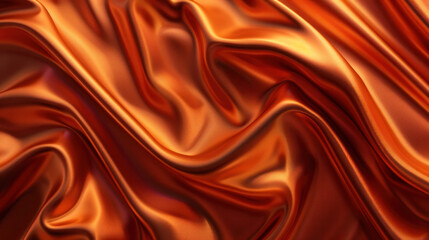 Fototapeta premium Close Up View of Red Satin Material