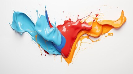 Vibrant and Dynamic Paint Splash Illustrating Artistic Creativity - obrazy, fototapety, plakaty
