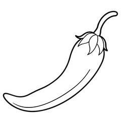 delicious chili vegetable vector icon