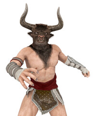 Minotaur Angry And Also Looking