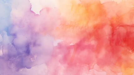 Fototapeta na wymiar Abstract Watercolor Gradient Background with Vibrant Pastel Colors